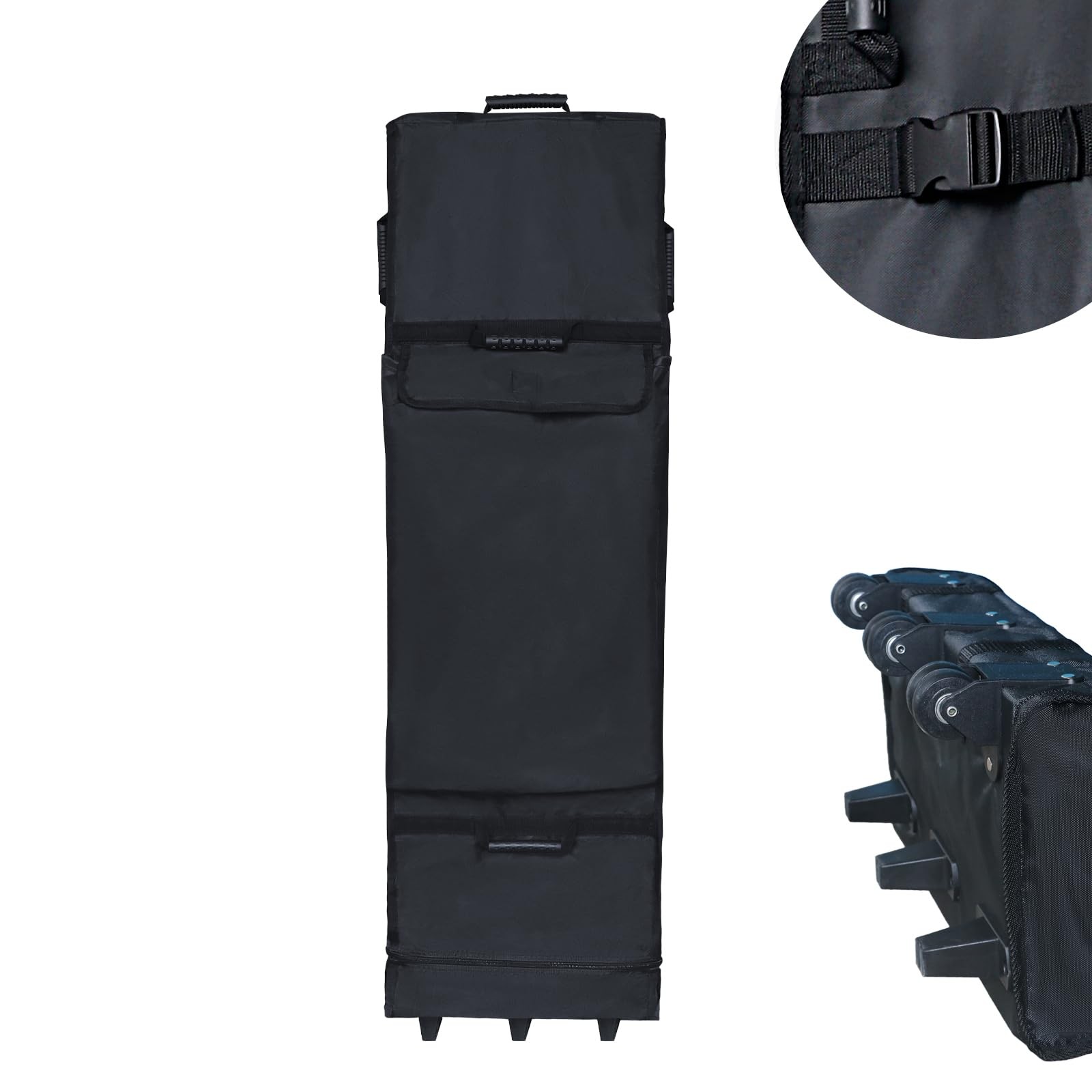 Canopy Portable Folding Bag for 10x10 Pop Up Canopy Tent, Heavy Duty Roller B...