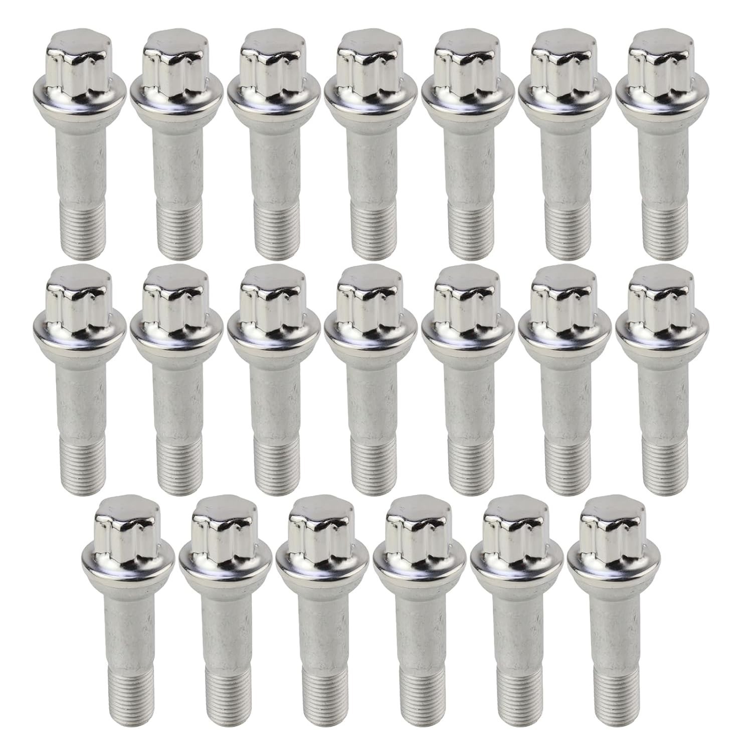 Wheel Lug Nuts Bolt 14mm x 1.5 Stainless Steel Wheel Stud Fit for 20 PCS