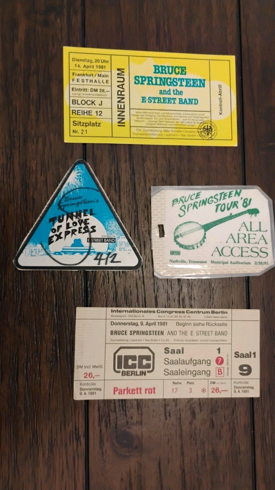 Springsteen BERLIN, FRANKFURT, NASHVILLE '81, BOSTON '79, TUNNEL of Love '88 (5