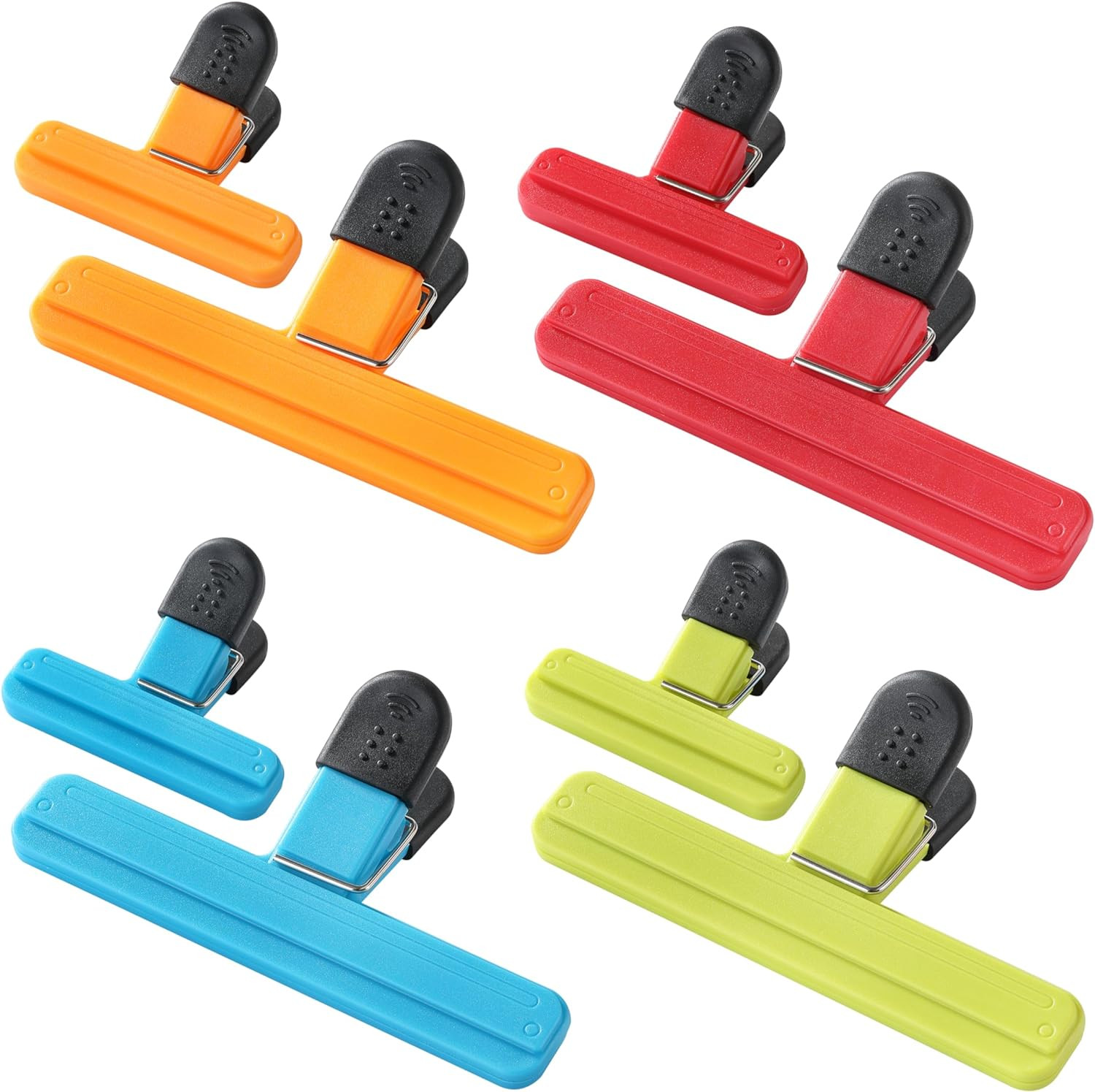 8PCS Chip Bag Clips, HIA Stylish Wide Open Bag Clips for Food Storage, Heavy Sea