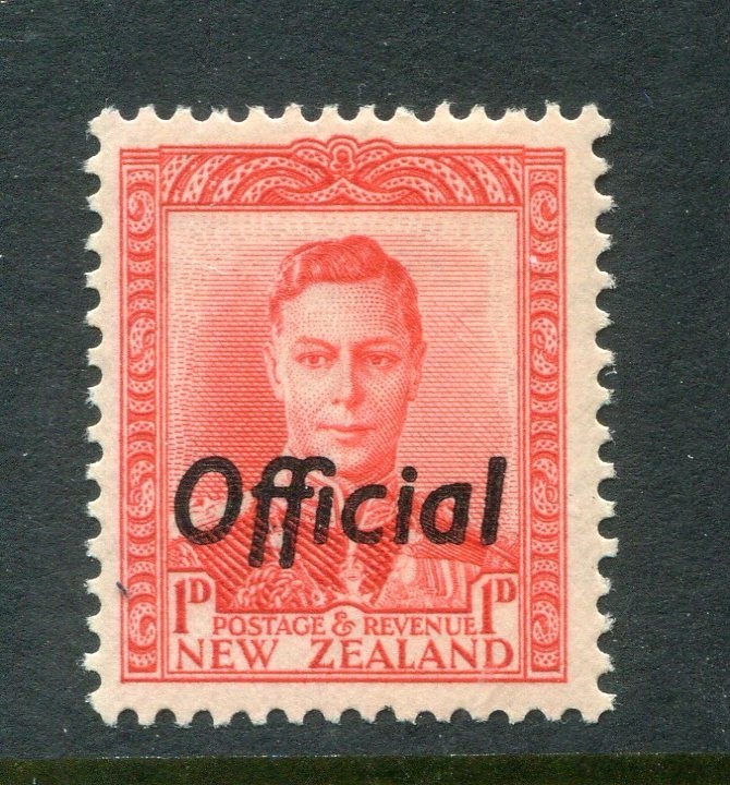 New Zealand #O73 George VI Official Overprint 1 P. [Mint Lightly Hinged]