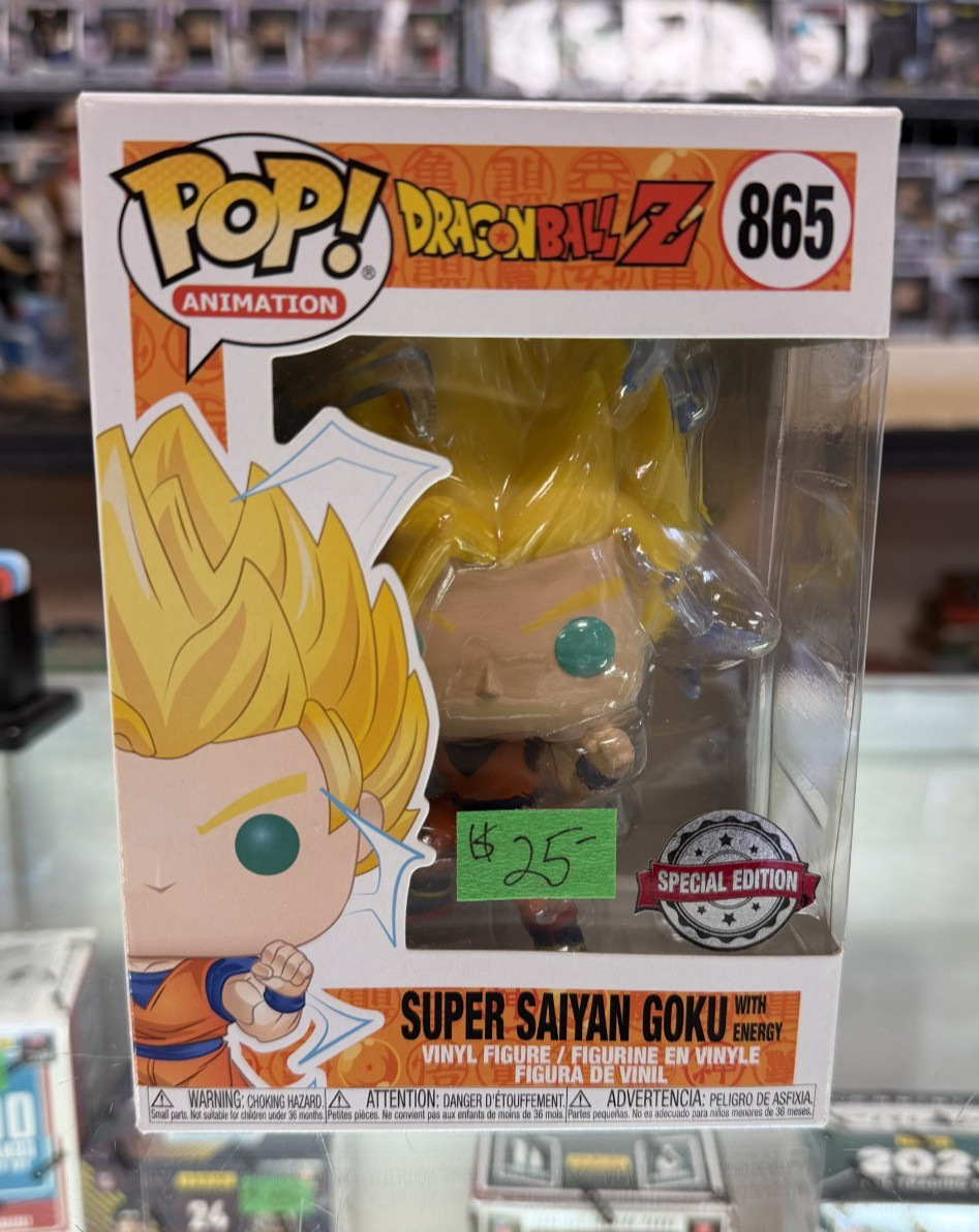 Funko Pop! Dragon Ball Z Super Saiyan Goku with Energy Special Edition #865