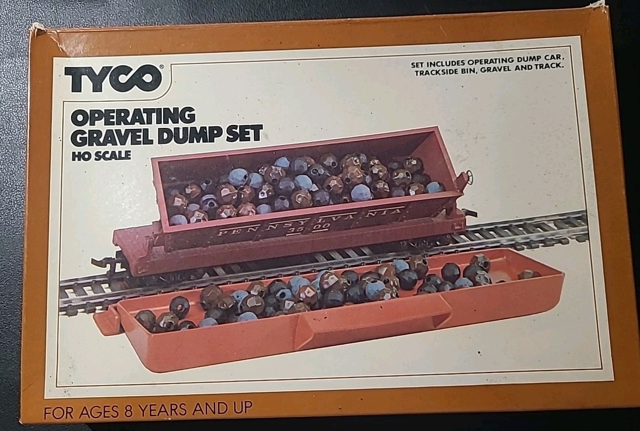 TYCO No.929 Operating Gravel Dump Set HO Scale Original Box Factory Sealed