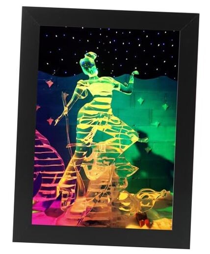  4x6 Picture Frame for Wall Hanging or 4x6 (Displays 4x6) Black