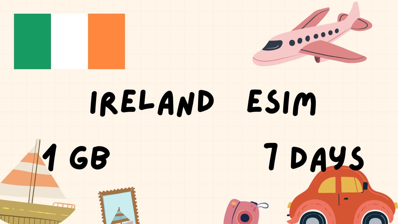 Ireland – 1GB Data | 7 Days | Best Value for Travelers | Openmobile