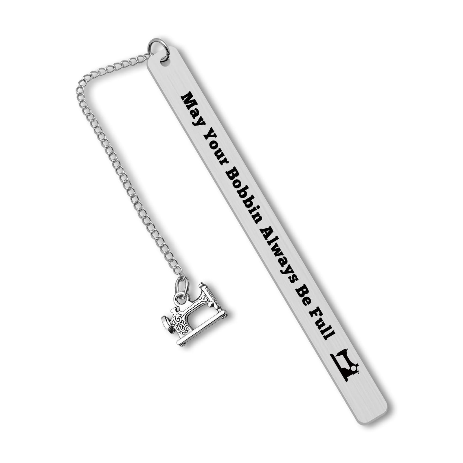Bookmark for Sewing Lover Women Mom Grandma Seamstress Funny Quilting Silver 