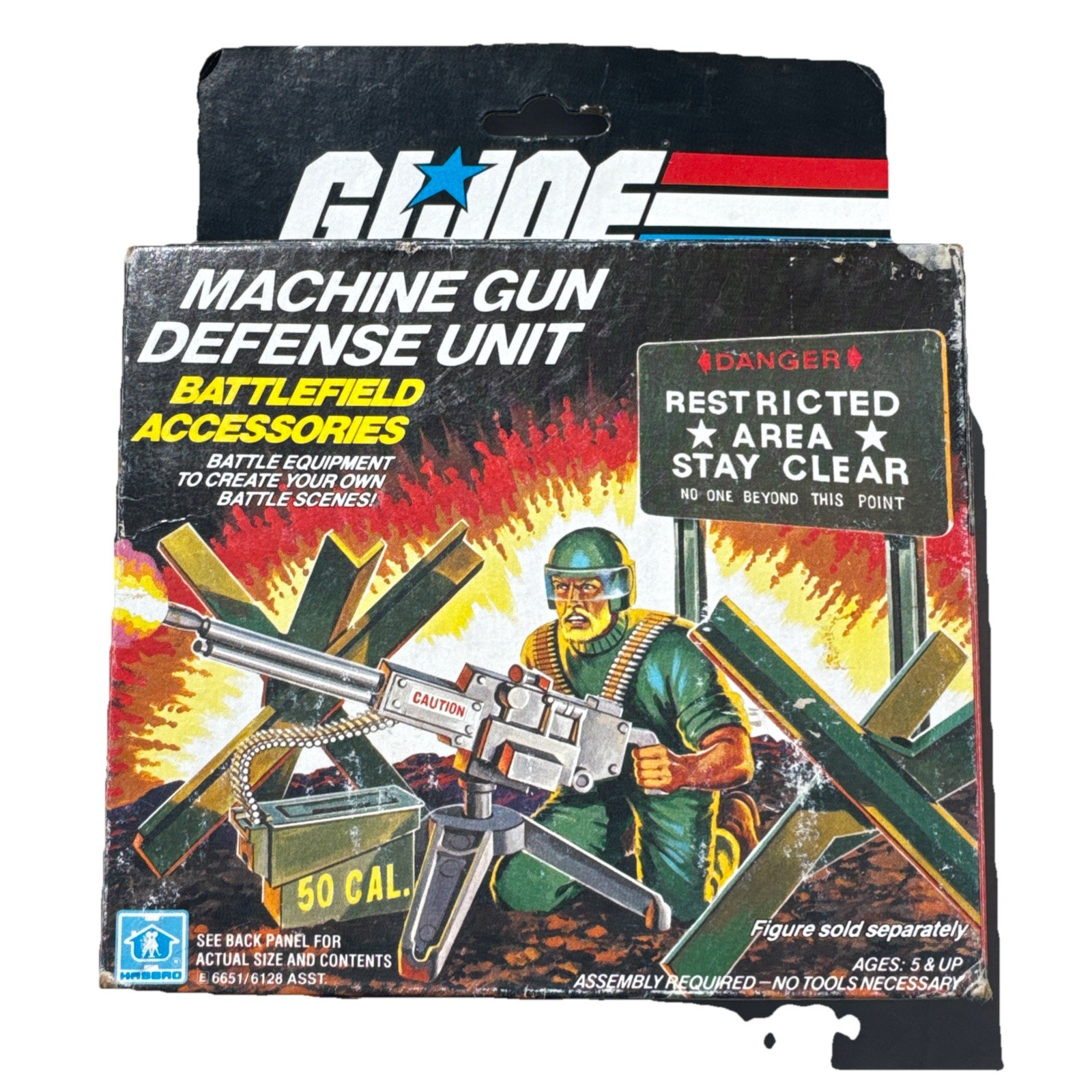 Machine Gun Defense Unit Battlefield Accessories GI Joe VTG Acton Figure #6651