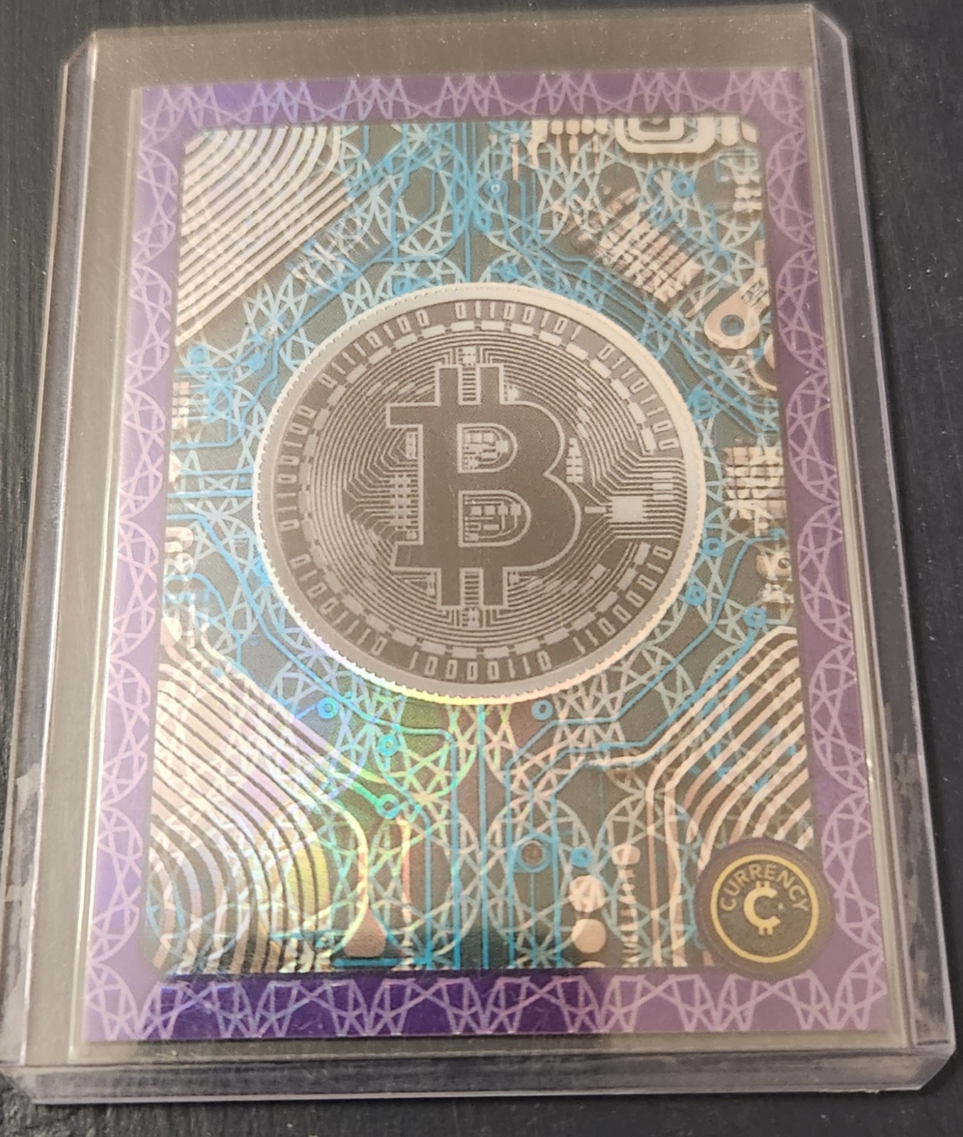 CardSmiths currency series 3 bitcoin #1-SP  49/49 omega amethyst 