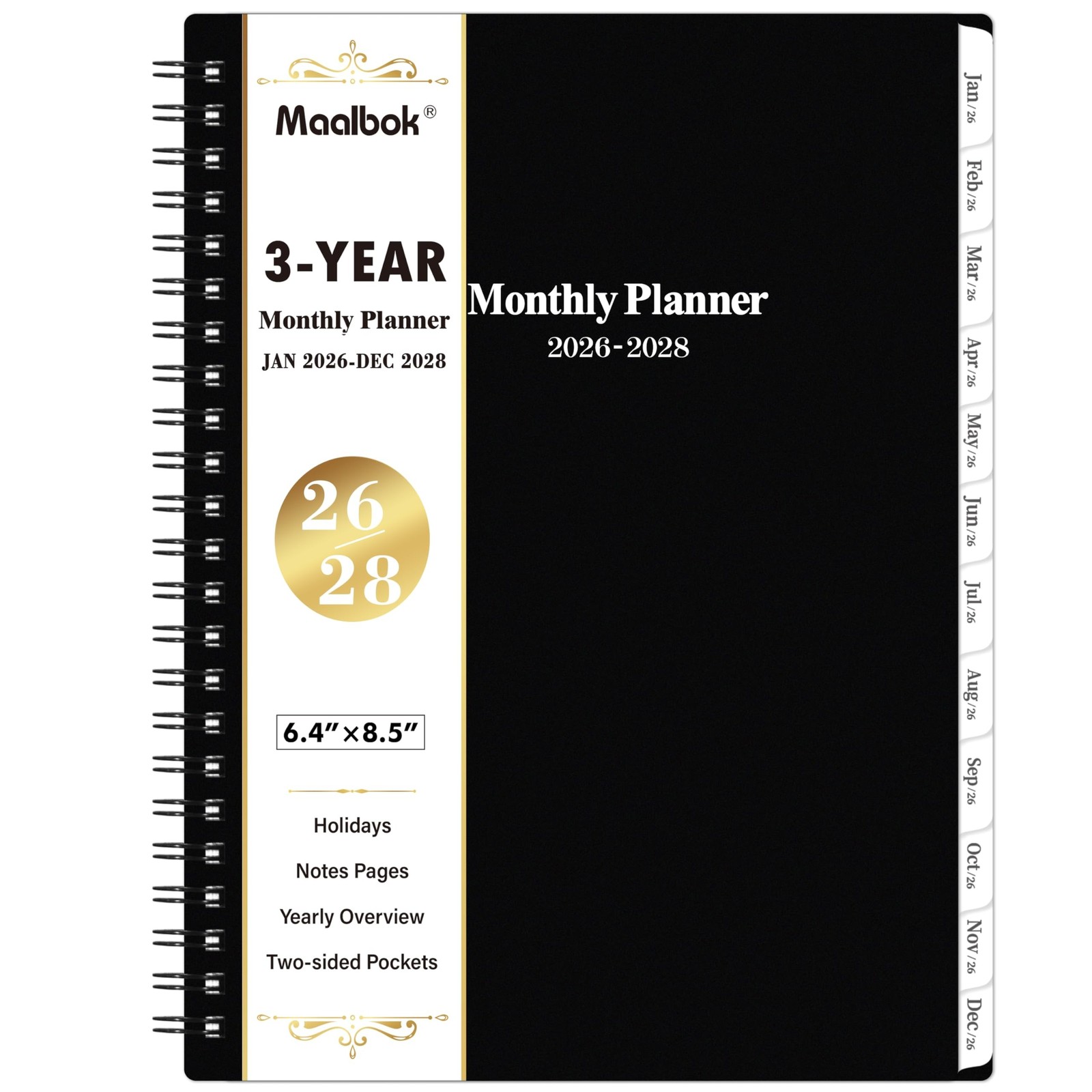 2026-2028 Monthly Planner/Calendar - 3 Year Monthly Planner, Jan. 2026 - Dec....