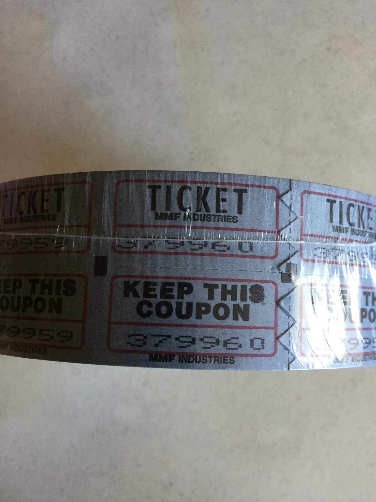 Double Raffle Ticket Roll - 2,000 tickets total MMF industries 215000247 - Blue