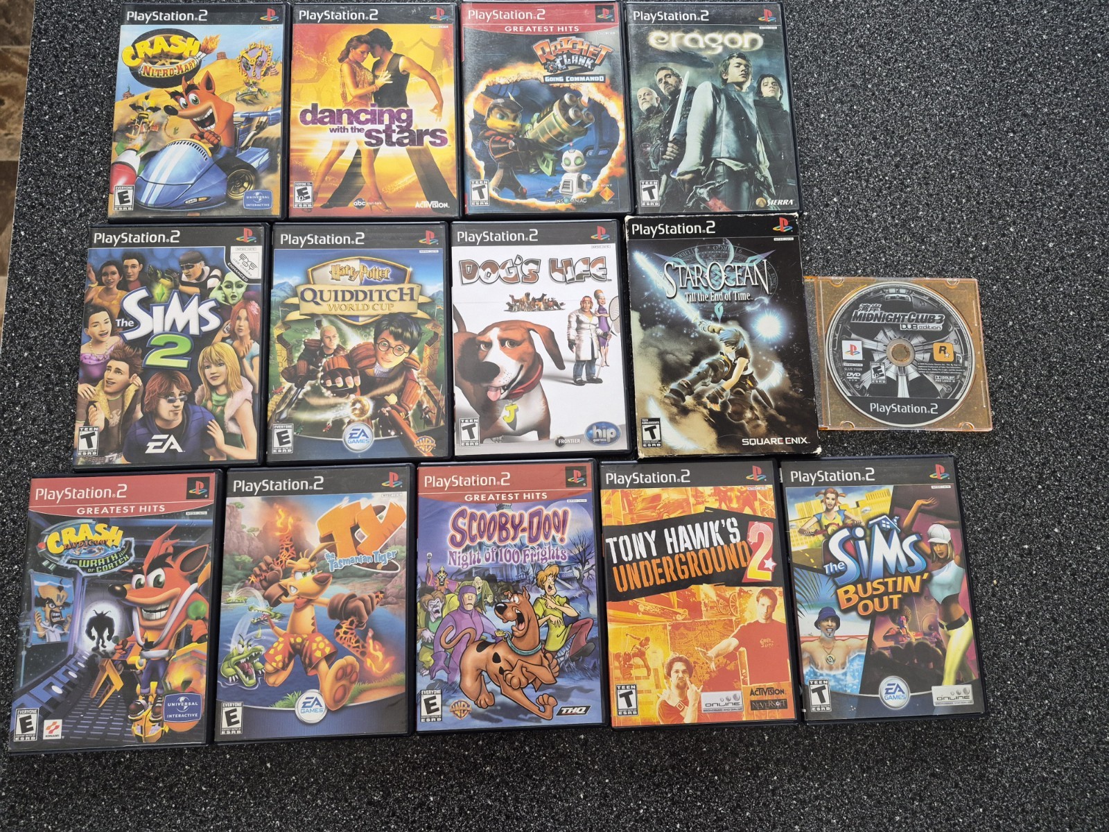 Lot Of 14 Sony Playstation 2 Ps2 Videogames