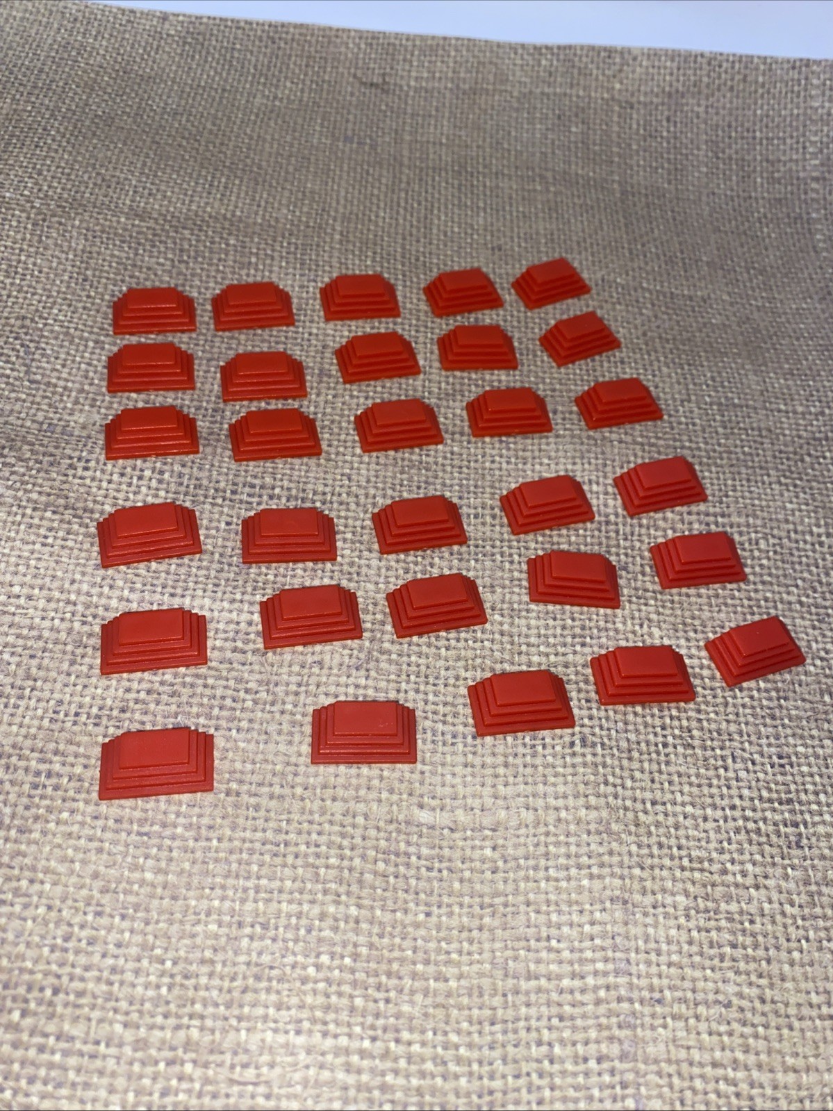 Vintage 1987 Hotels Board Game Milton Bradley MB Real Estate Game 30 Red Pieces