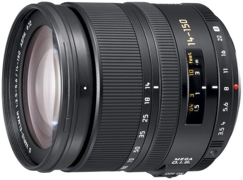 Panasonic telephoto zoom lens for Four Thirds Leica D VARIO-ELMAR 14-150mm ASPH.