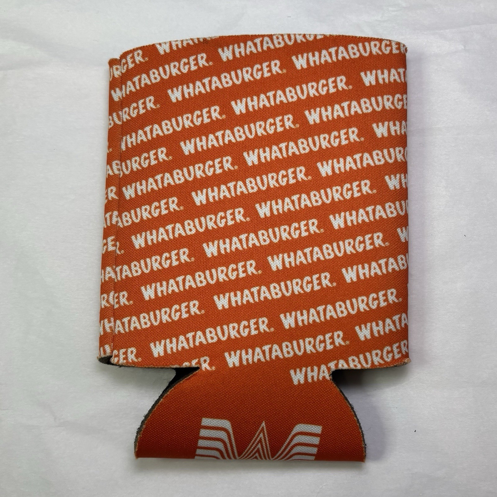Whataburger Orange Beer Can Bottle Koozie Holder Drink Bottle Insulator