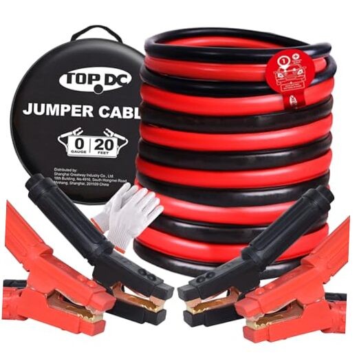  Heavy Duty Jumper Cables 0 Gauge 20 Feet 1000Amp Booster Cables 0Gauge 20FT
