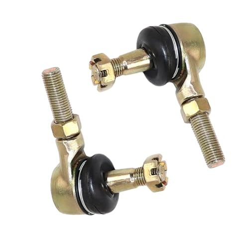 2 PCS M10 ATV Tie Rod Ends Kit, Heavy-Duty Left & Right Hand Thread Swing Arm 