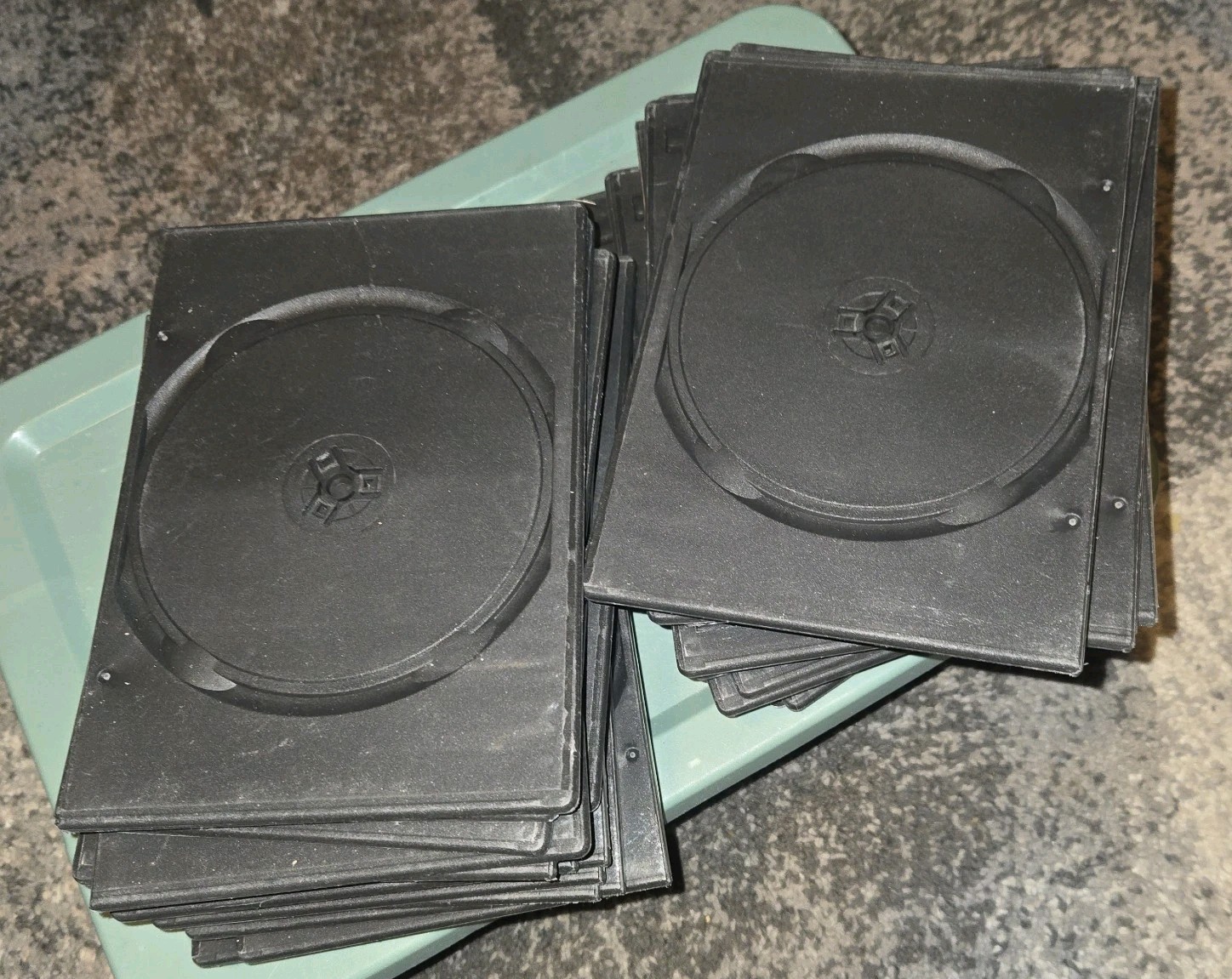 Empty Dvd Cases Slim Black Lot Of 32