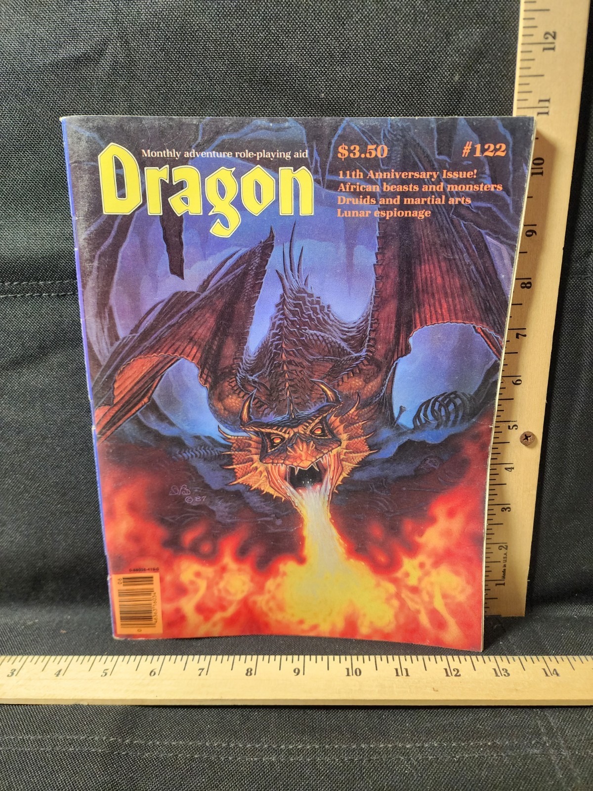 1988 Dragon Magazine # 122 TSR AD&D RPG Adventure Aid
