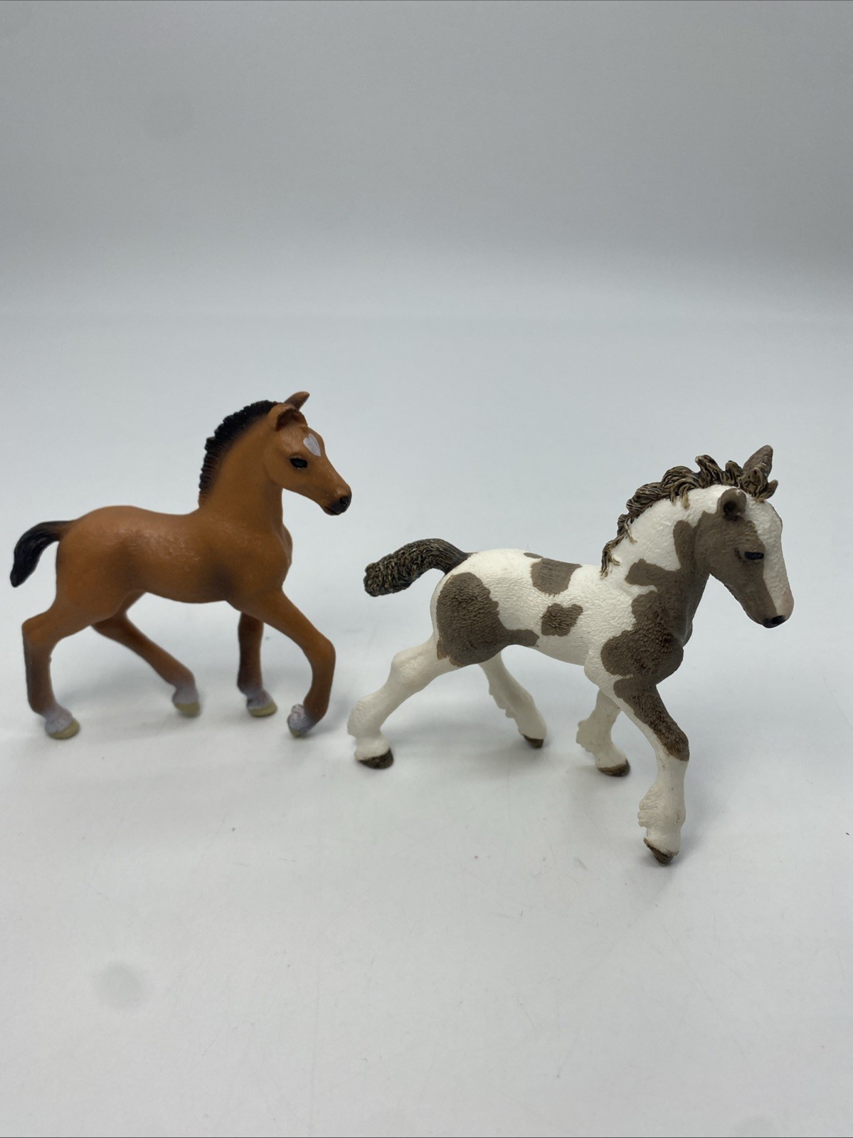 Schleich Horses Foal Toys Realistic Farm Animals 3.5” Lot Of 2 Oldenberg Tinker