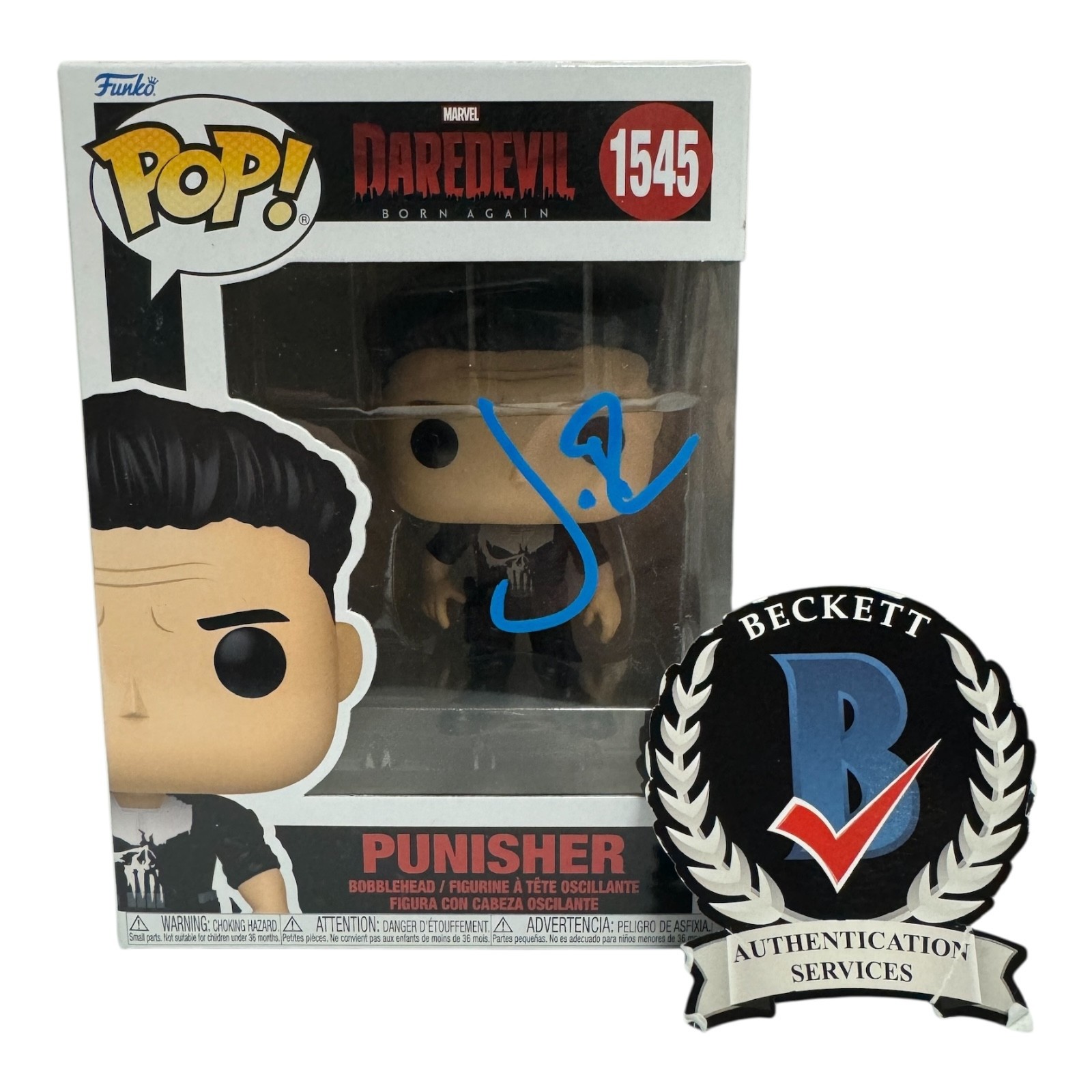 Jon Bernthal Signed Autograph Daredevil Funko Pop 1545 BAS Beckett Punisher