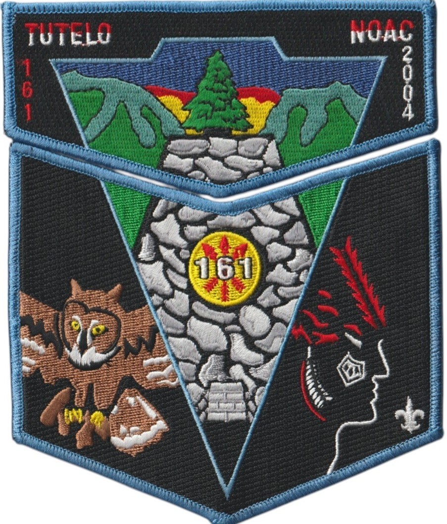 Tutelo Lodge 161 Blue Ridge Mountains VA 2004 NOAC Flap Set Blue Bdr (AR6603)