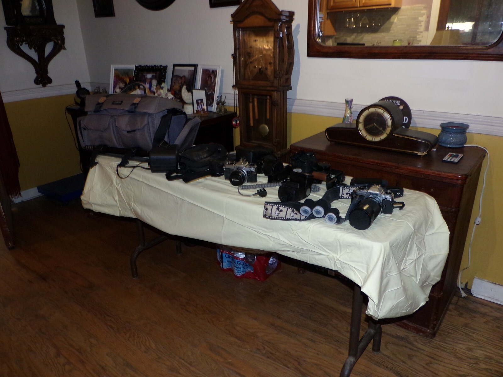 10 Pc Cameras and accessories-NIKON35MM-VIVITAR LENS and more-Not tested