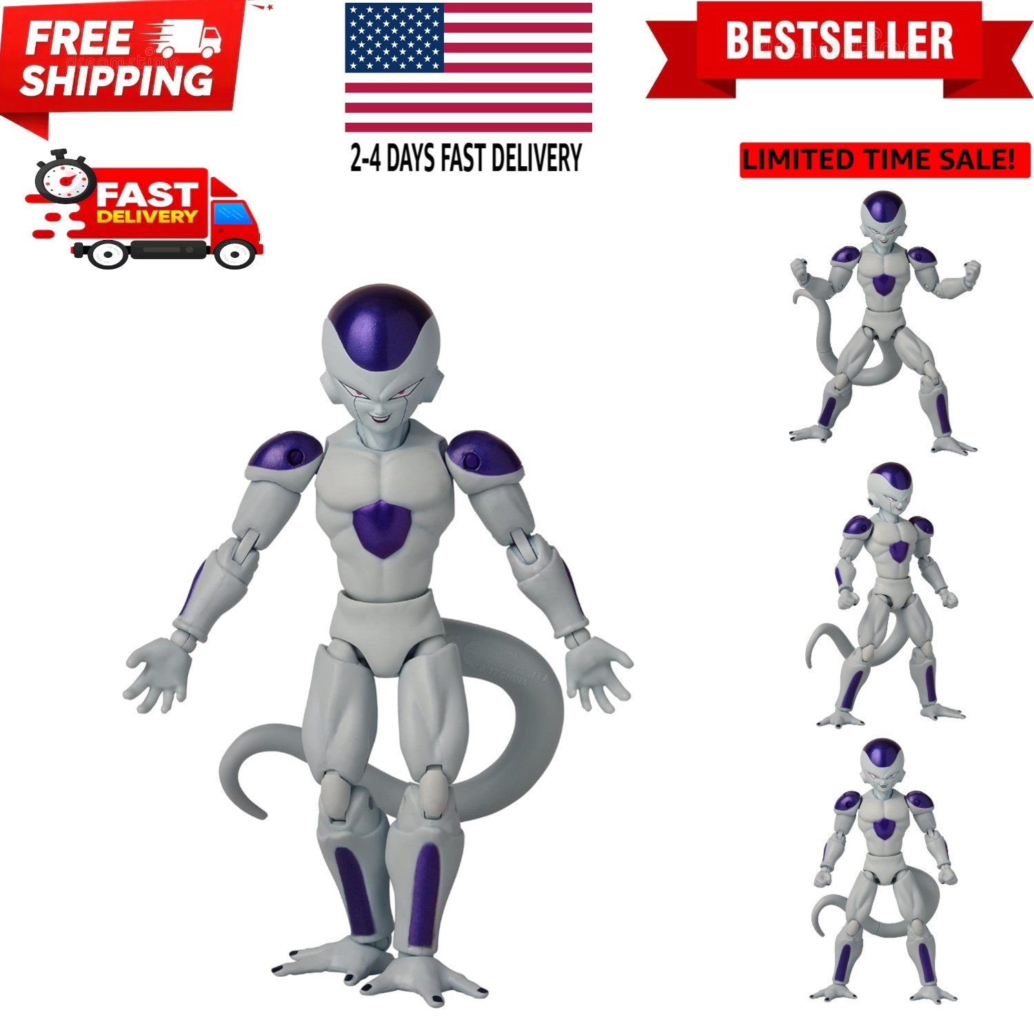 Dragon Ball Super - Frieza Final Form Version 2, 6.5" Action Figure