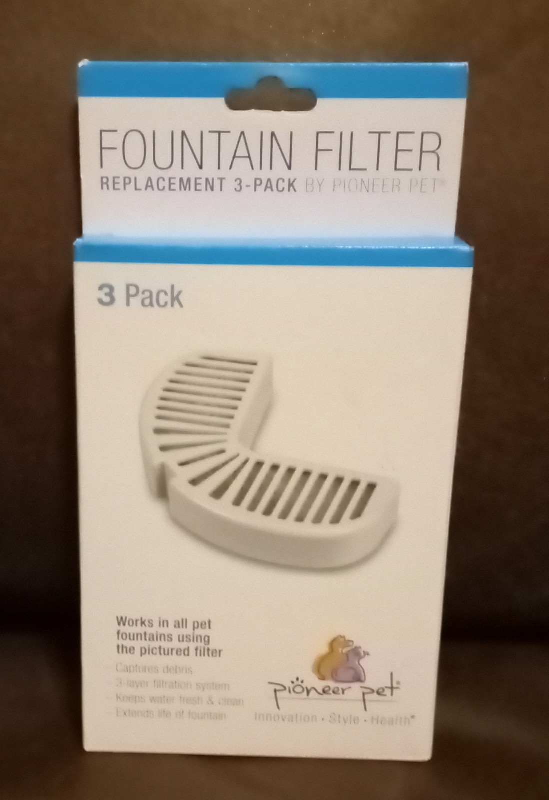 New In Box Pioneer Pet Fountain Filter Replacement 3-Pack Item Order No. 3002