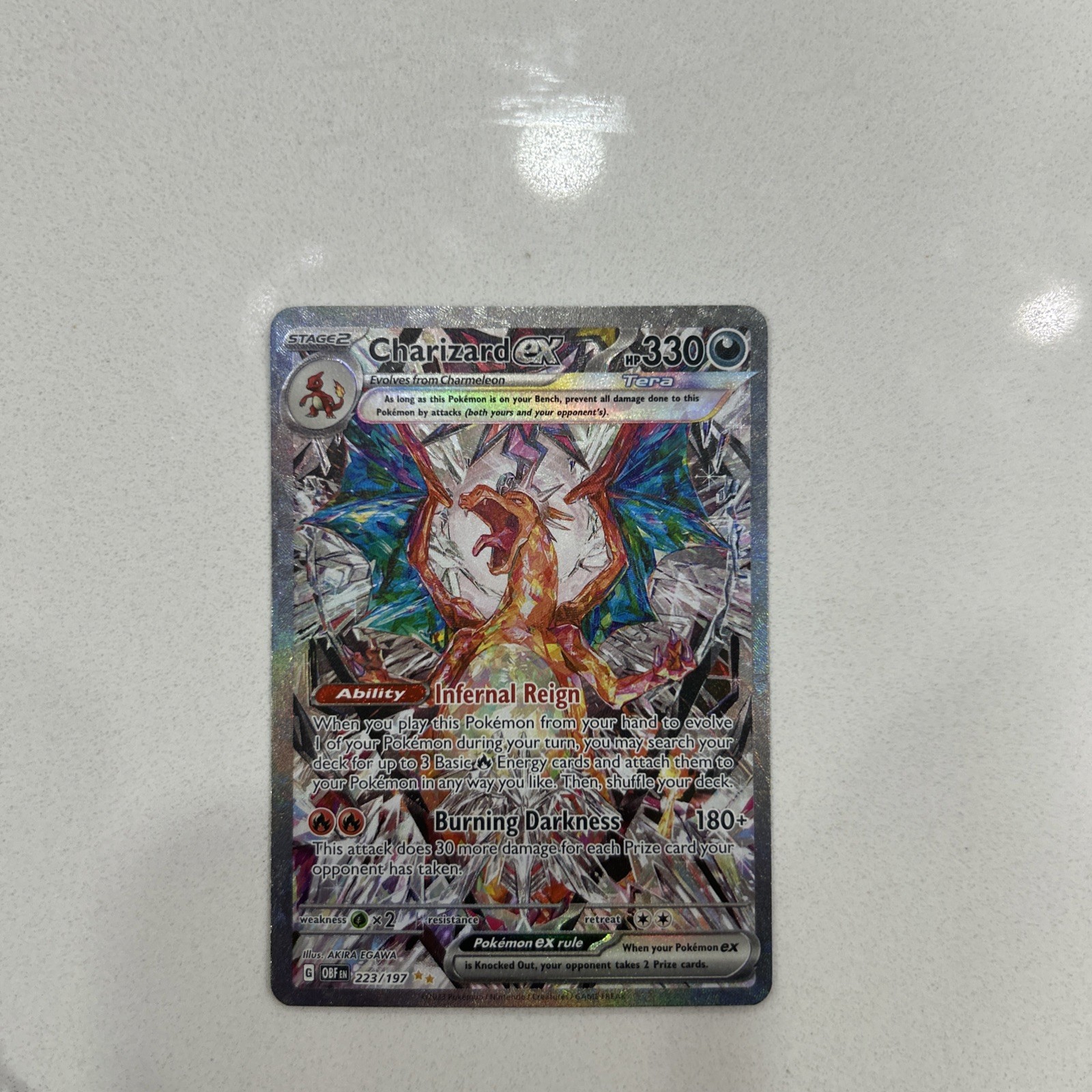 Pokémon TCG Charizard EX Infernal Reign Burning Darkness Ultra Rare Holo 223/197