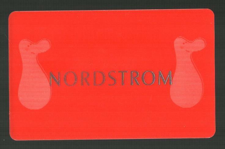 NORDSTROM Mascot Nordy Doing a Flip ( 2005 ) Lenticular Gift Card ( $0 )