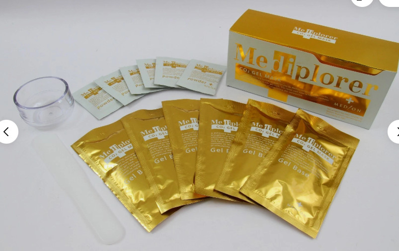 Japan Mediplorer AA * CO2 gel Face mask Pack Anti Aging 6 packs #tw