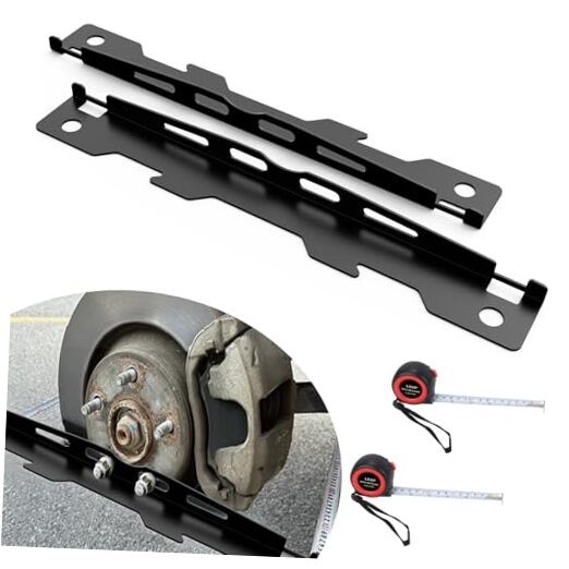  Wheel Alignment Tool Plates 2 Pack Toe Alignment Tool with 2 Measuring Black