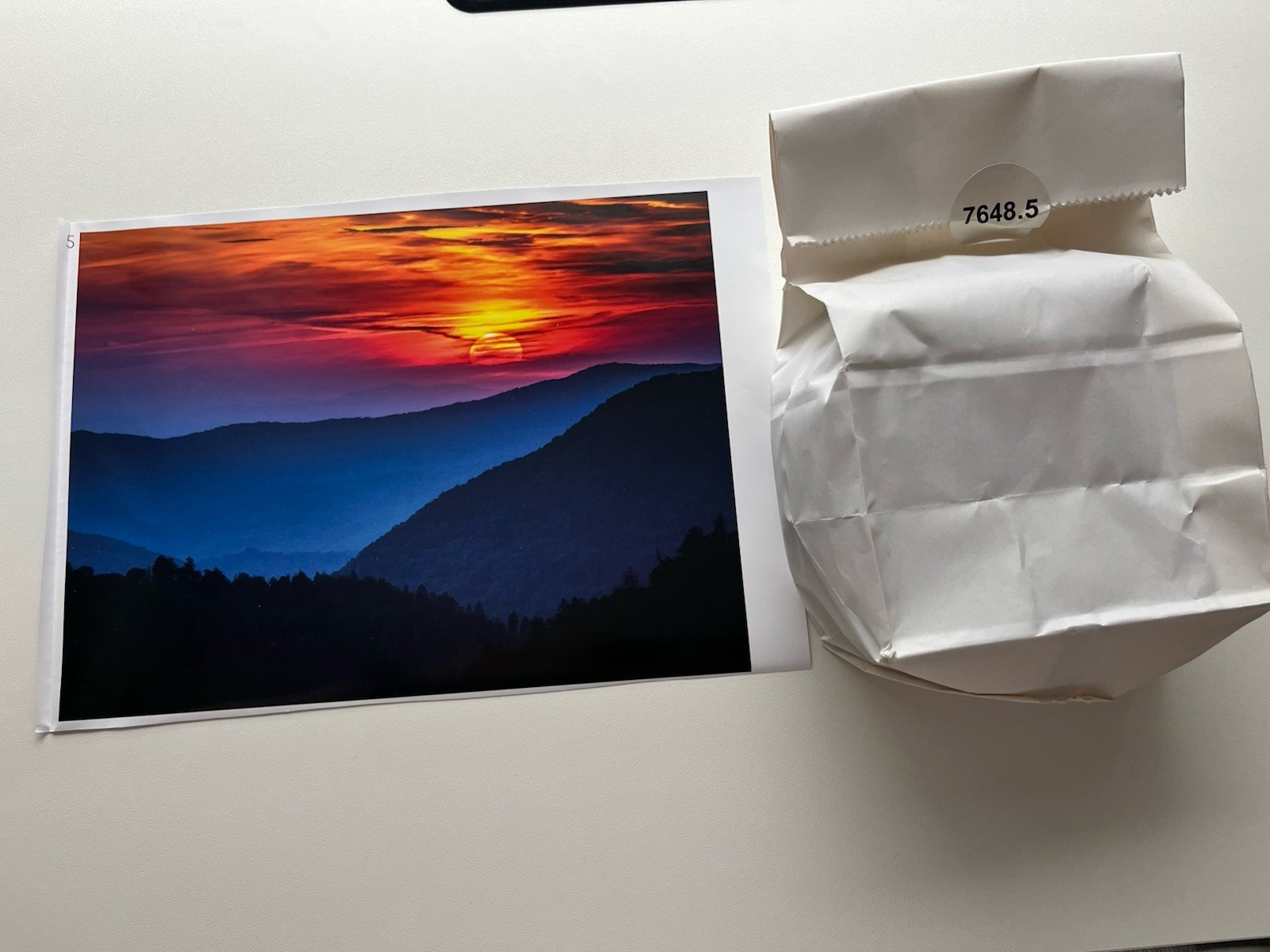 500 Piece Great Smoky Mountains National Park Sunset Jigsaw Puzzle COMPLETE