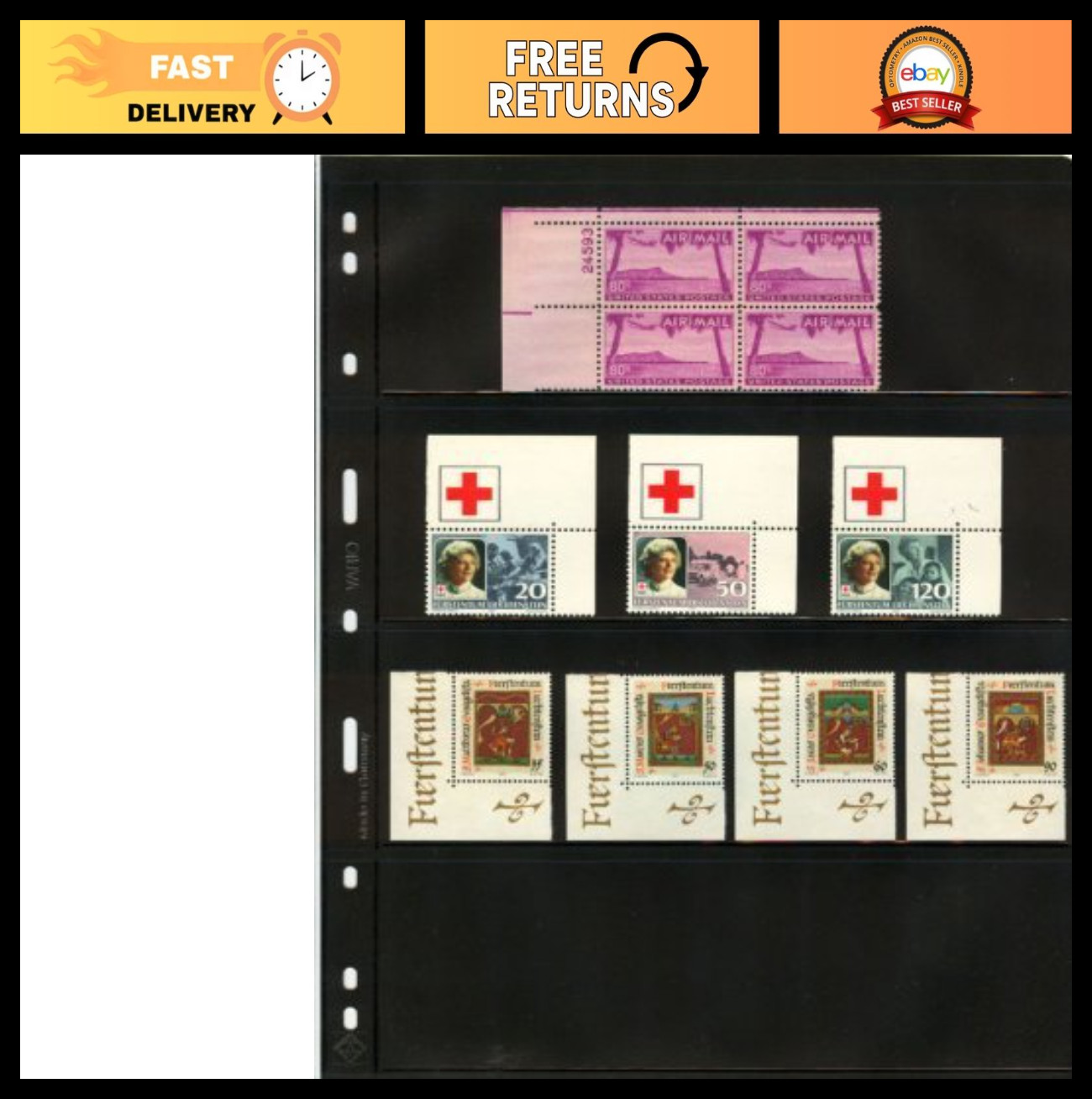 25 Lighthouse VARIO 4S Pages - Clear Plastic Sleeves for Collectible Storage