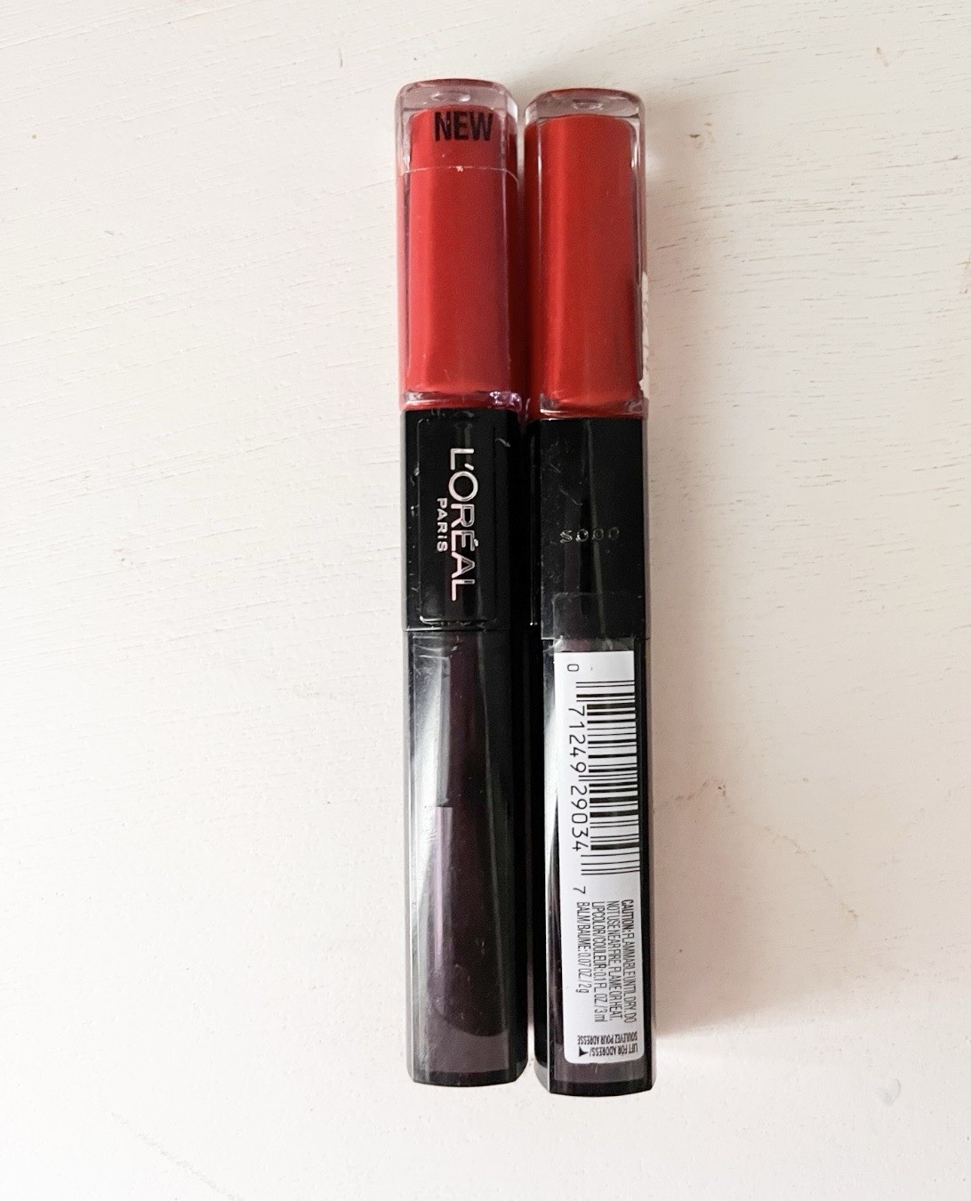 2X L'Oreal Infallible Pro Last 2 Step Lipstick #213 Continual Crimson