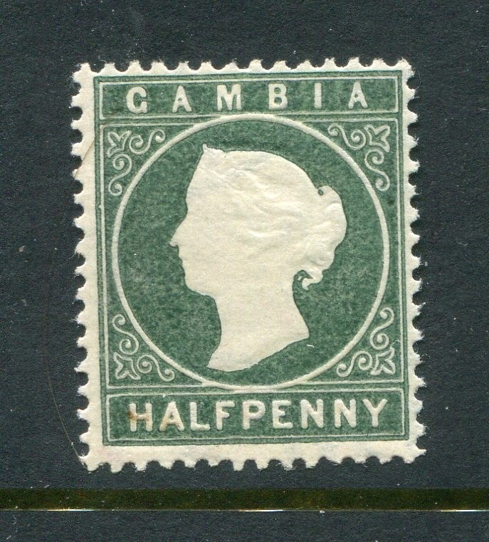 Gambia #12 Victoria 1/2 P. [Mint Hinged]