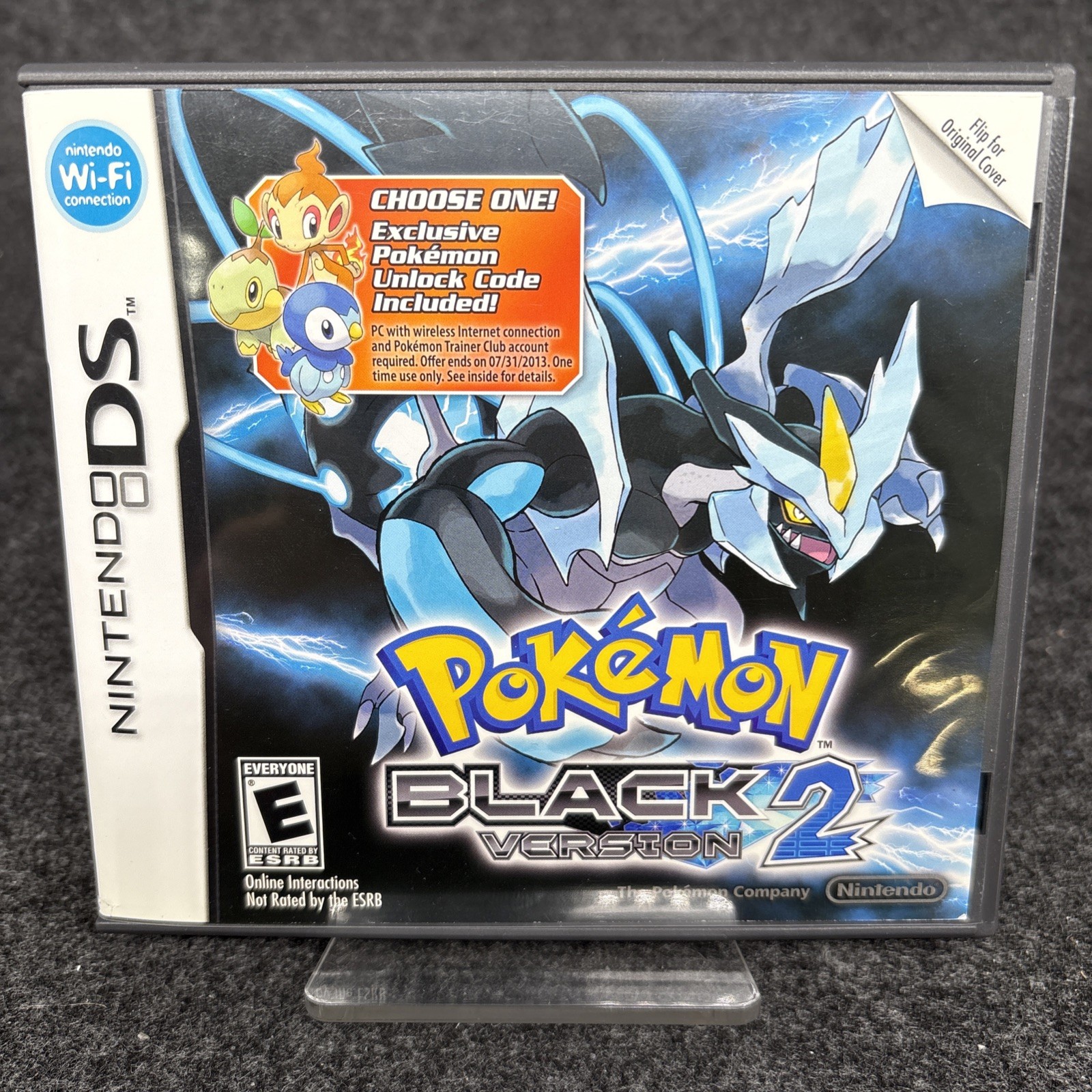Pokémon Black Version 2 (DS) Authentic Walmart Variant Case & Artwork RARE