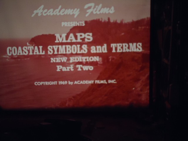 16mm Maps and Coastral Symbols and Terms Educational Film 400' 1969