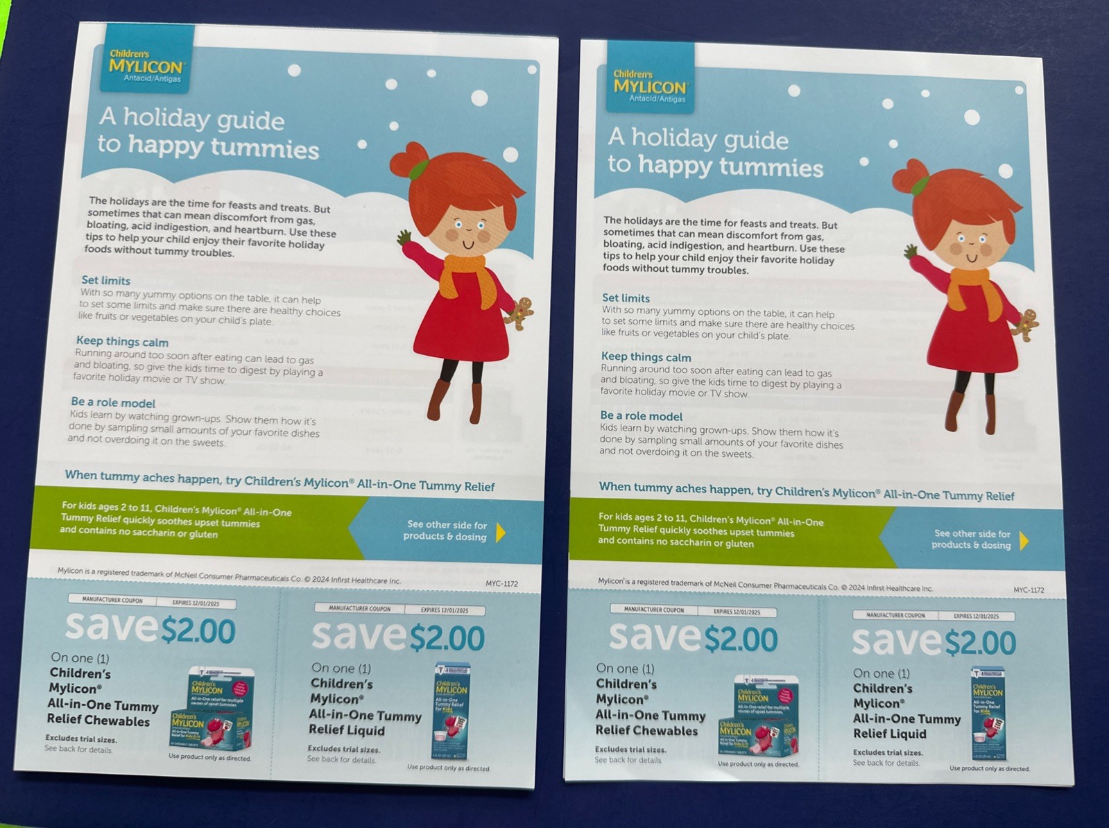 CHILDRENS’ MYLICON TUMMY RELIEF PRODUCT COUPONS $2 EA PRODUCT X 2/4 TOTAL=$8