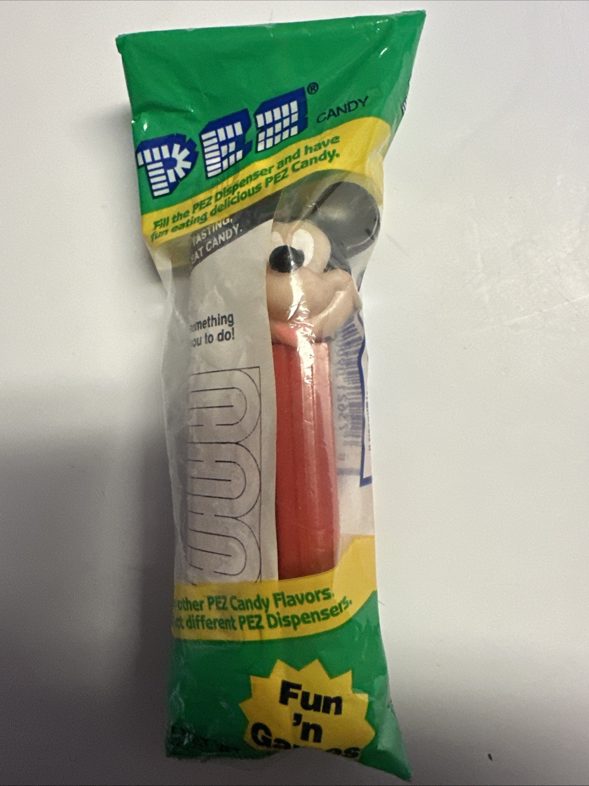 Pez Dispenser Disney Mickey Mouse Red Base w/ Feet New in Pkg
