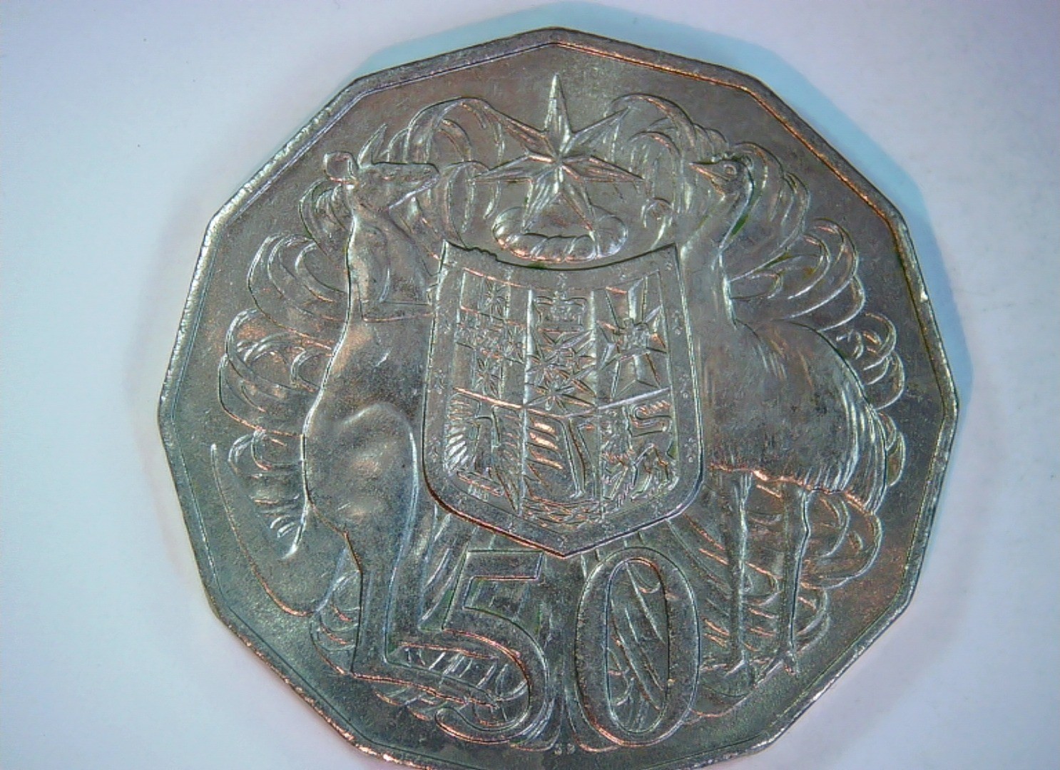 Australia 1980 50 Cents Australian 50 Cents (Coat of Arms) Coin