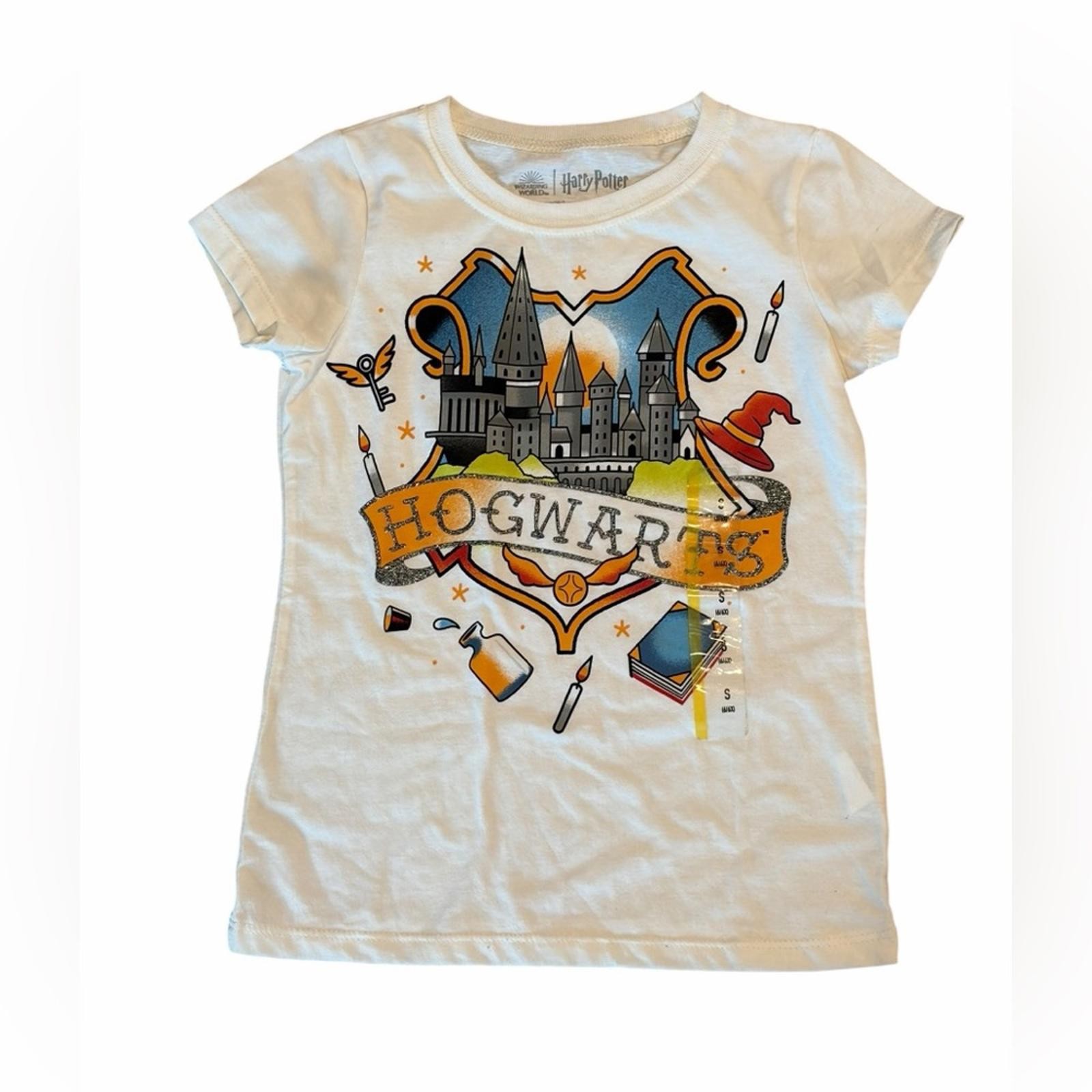 Harry Potter Hogwarts Graphic Tee Girls Size S (6–6X) NWT