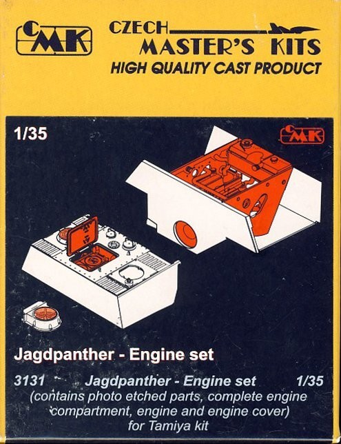 CMK 1/35 German Army Jagdpanther Tank Destroyer Engine Parts for Tamiya 3131 Sd.