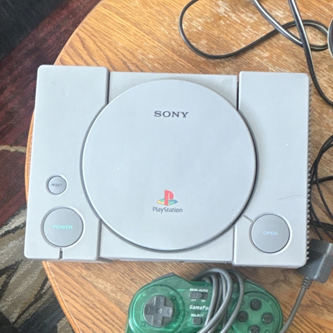 Sony PlayStation Console with Controller, Cables, 20+ Game Discs Mixed Lot