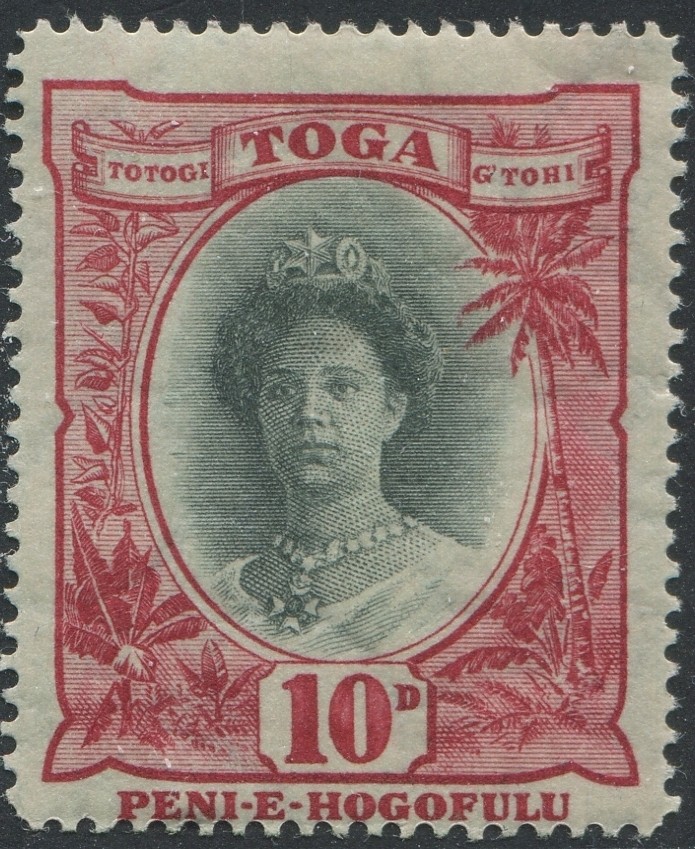 Tonga 1922 SG62 10d Queen Salote MLH