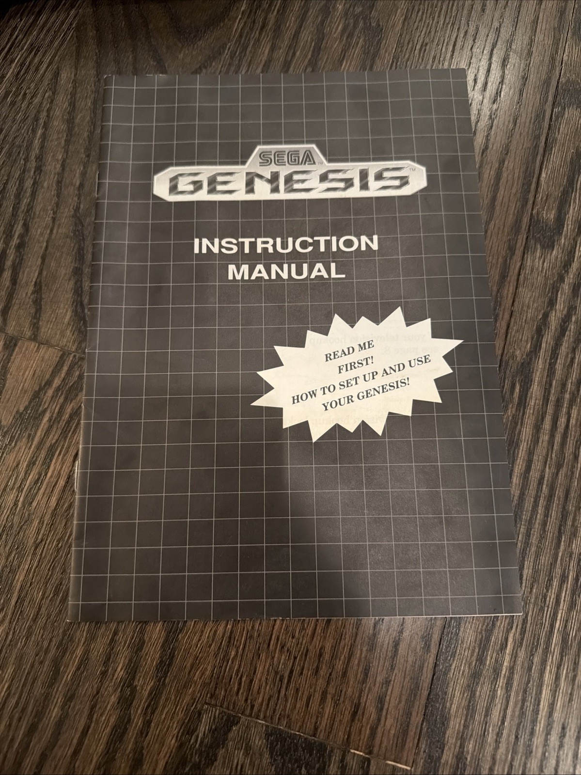 Sega Genesis System Console Instruction Manual Only