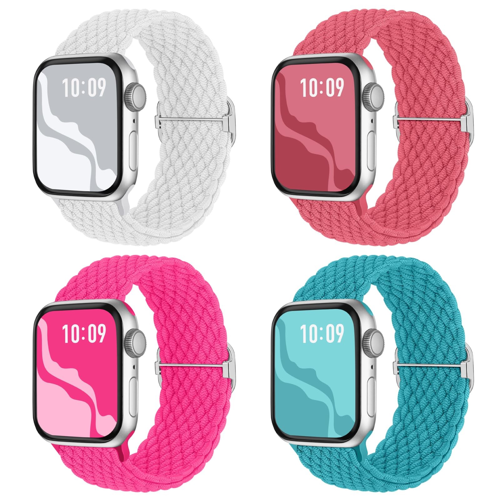 Stretchy Solo Loop Band for Apple Watch 38mm 40mm 41mm 42mm 44mm 45mm 46mm 49mm