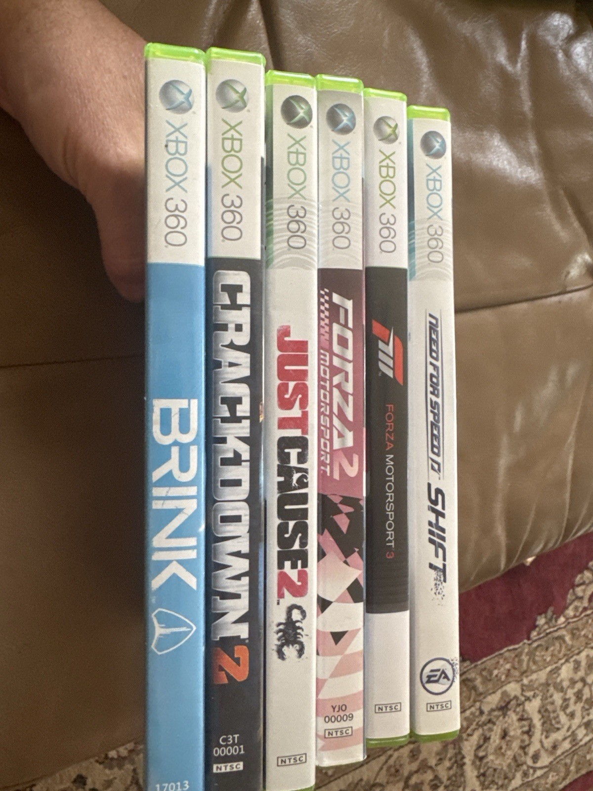 Xbox 360 Game Lot: Forza Motorsport, Need for Speed, Crackdown, Brink