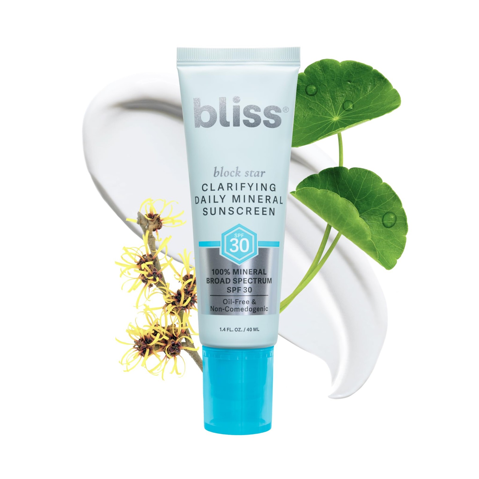 Block Star Clarifying Daily Mineral Sunscreen Broad Spectrum SPF 30, Blendabl...