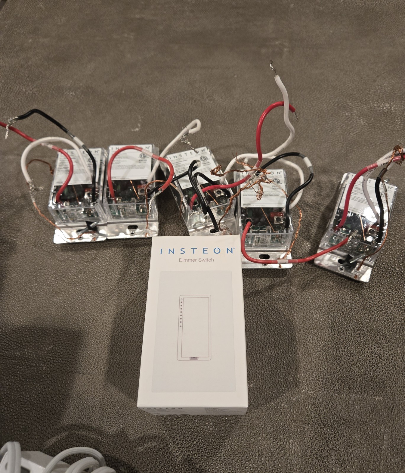 Insteon 2477D Dimmer Switch Dual-Band Remote Control Light Switch, White USED